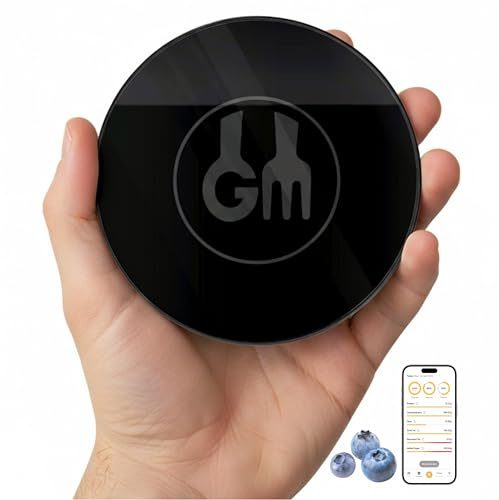 MACROSCALE Balance alimentaire portable avec calculatrice nutritionnelle - Taille de voyage rechargeable pour perte de poids, nutrition, calories, diabète, préparation des repas - Balance de cuisine