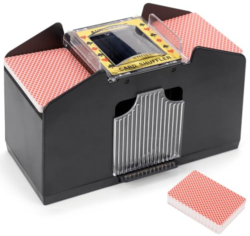 FSWWSF Kartenmischmaschine Mischmaschine Karten Batterie Betrieben Automatischer Kartenmischer Geeignet für alle Arten von Kartenspielen, usw Für Familienparty Clubspiel und Reisen