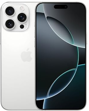 Apple iPhone 16 Pro Max 512 GB: Telefono 5G con Controllo fotocamera, Dolby Vision 4K a 120 fps e un’autonomia senza precedenti. Compatibile con AirPods; Titanio bianco