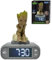 Lexibook, Marvel Guardians of the Galaxy, Groot Nightlight Alarm Clock, Sounds and Melodies, Backlit LCD Screen, Illuminated, Snooze, Grey/brown, One size