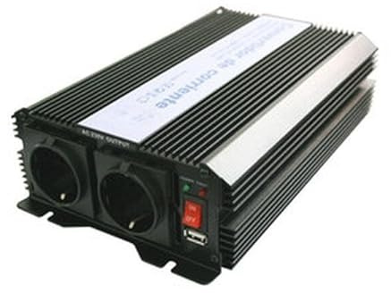 Convertidor de Corriente DC 12V a AC 230V, 1500W, Ideal para Transformar energía y Alimentar Dispositivos eléctricos.