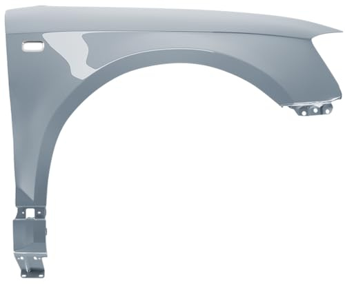 BLU Premium Kotflügel Passend für Audi A3 8P II-generation LY7H Rechts Silber | 2003-2008 | Vorderseite Vorne | Verzinkt & Lackiert | Einbaufertig