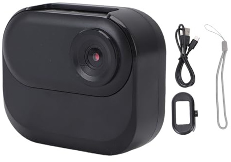 Zunate Mini Body Camera, Videocámara de DV Portátil de 1080p HD con Diseño Magnético y Visión Nocturna, Construida en una Tarjeta de Memoria de 32 GB, para Ciclismo de Viaje de Viaje (Black)