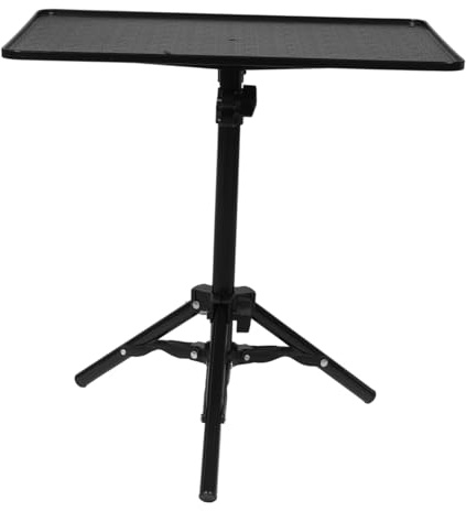 EPIGEIST Soporte para Proyector con Trípode Ajustable 1 Juego Negro | Aleación, Adaptador de Tornillo 6mm, Altura Regulable 32-60cm, Montaje Sencillo
