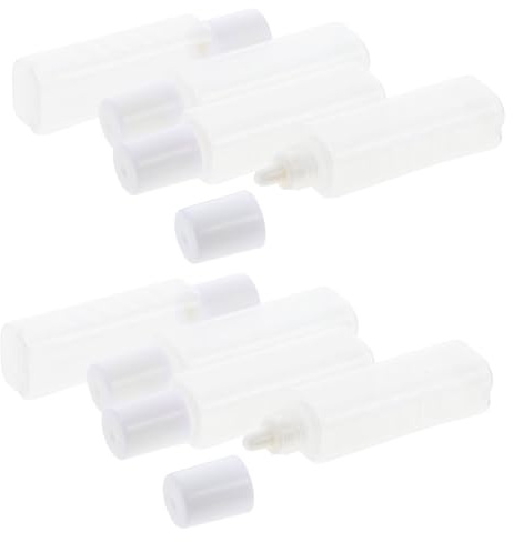 Flacon de Voyage Vide Pp, Lot de 25, pour Liquide de Lentilles | Format Miniature, Conteneur Léger et Portable, Fermeture Anti-fuite pour Déplacement