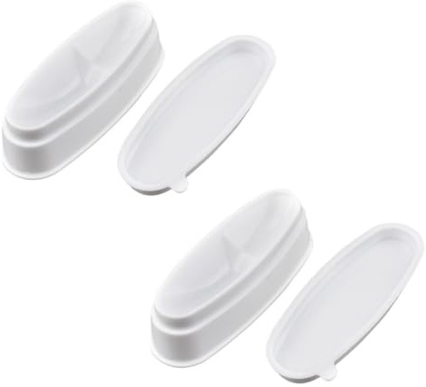VINTORKY Estuche para Polvos de Inmersión de Uñas 2 Piezas, Recipiente Compacto para Decoración de Uñas Diy, Herramienta para Manicura Estilo Francés, Accesorio Portátil para Polvos