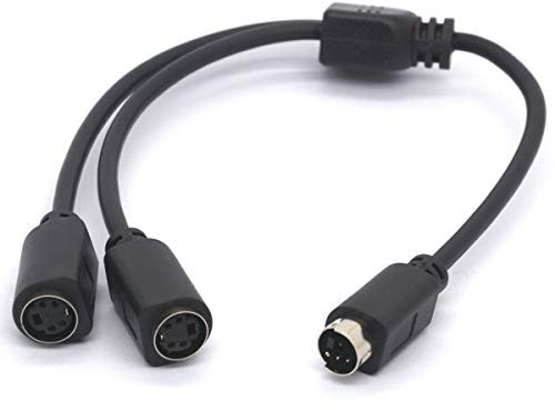 SVHS-Kabel, S-Video-Kabel, Splitter, 4-Pin Mini-DIN-Adapter, Splitter A, SVHS-Videosignal – Stecker auf 2 Buchsen. 2-Wege Y-Splitter für TV, VCRs, DVD