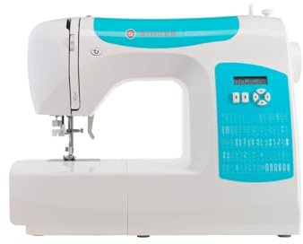 Singer C5205 Nähmaschine, weiß/blau