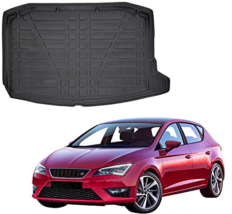 SCOUTT Kofferraumwanne TPE für Seat Leon 5-Türer Schrägheck ab 2021 Schwarz