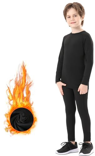 DreiWasser Set Intimo Termico Bambino Sci Biancheria Intima Termica - Traspirante, riscaldante e ad Asciugatura Rapida