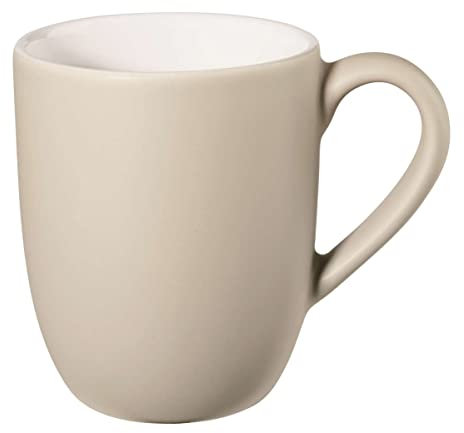 ASA Selection Grande Henkelbecher, Henkel Becher, Kaffeebecher, Tasse, Steingut, Limestone, 500 ml, 4707228