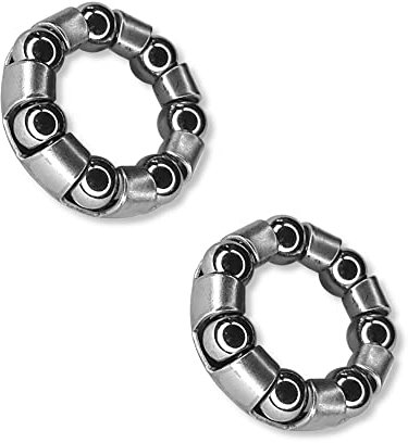 cyclingcolors 2 cuscinetti a sfera per mozzo posteriore, 15 mm, 25 mm, 7 palline, 6,35 mm, ruota per bicicletta, mountain bike, stile vintage, per strada