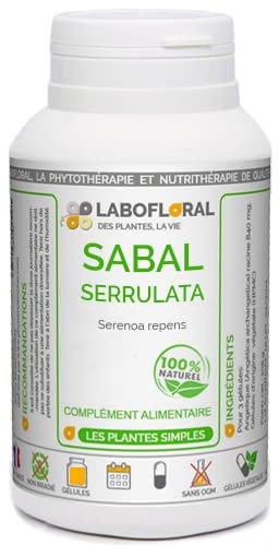 Sabal serrulata Labofloral 150 gélules dosées à 250 mg - Complément alimentaire - Prostate - Fabriqué en france