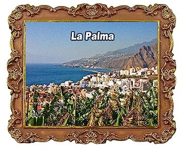 La Palma Islas Canarias España 3D imán nevera recuerdo viaje nevera decoración calcomanía magnética artesanía colección