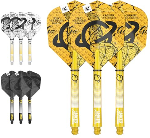 Target Darts Gabriel Clemens Ink Design No.6 Dartflüge Schäfte Vorbauten - 3er Pack