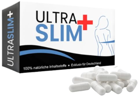 Gewichtskontrolle mit Ultra Slim + EXTRA STARK Abnehm Kapseln, Schlankheit und Schönheit. Natürliche Fettverbrennung und Abnehmen für Top Figur mit guter Verdauung
