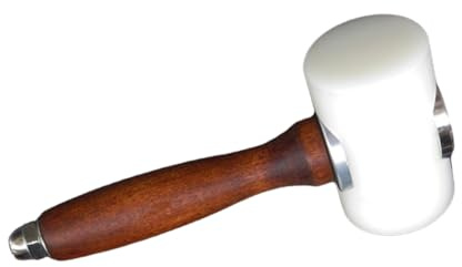 Marteau à Sculpter en Nylon à Manche Bois en T pour Cuir