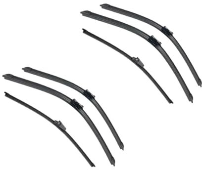 Scheibenwischerblätter Für VW Für Golf 5 2003-2009 Auto Vorne Hinten Wischer Klingen Weiche Gummi Scheibenwischer Auto Windschutzscheibe 241913 (Color : 6pcs)