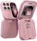 2024 New I17pro Mini Flip Phone Keypad Non-smartphone Elderly Phone 2G Network Phone Radio Speed FM Foldable Multilingual Dial display Phone display Cell New Blacklist tmobile Blacklist flip N