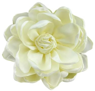 F Fityle Stoffblumenbrosche, Anstecknadel, Haarschmuck, handgefertigt, Ansteckblume, Haarspange, Rosenbrosche für Zeremonie, Bankett, Party, Anzug