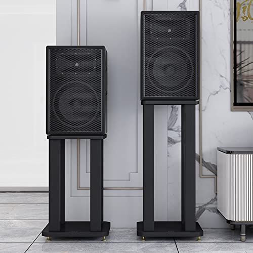 Soporte para Altavoz Soportes para altavoces de estantería, soportes para altavoces de sonido envolvente para altavoces satelitales y de estantería, con púas ajustables, soporta 132 lb/60 kg (tamaño: