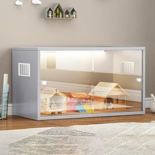 BRCYKRWY Glasvitrine Standvitrine Vitrinenschrank Wohnzimmer Durchsichtige Sammler-Vitrine Vitrinenschrank Küchenschrank Mit Glasstür Schaufenster Mit Transparenter Figur,für Büro Wohnzimmer Küche