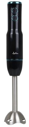 Jata JEBT1906 - Batidora de Mano 500 W, 2 Velocidades, 4 Cuchillas de Acero Inoxidable. 17000 RPM. Bate, pica, tritura. Pie de de acero inoxidable. Desmontable