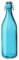KWARE Vintage Style Glass Bottles 1 Litre Swing Top Bottles - Ideal for Domestic or Commercial Use - Fill with Water, Wine, Liquor, Oil, Beer, Schnapps or Cordials (Swing top light blue)