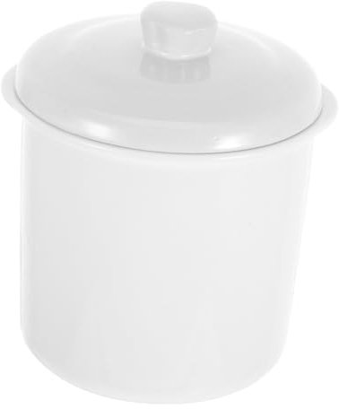 Cabilock Mantequera De Porcelana Con Tapa Enfriadora De Blanda Diseño Francés Elegante