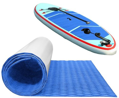 Xijobido Surfbrett-traktionspad | Surfboard Mat Grip Surfboard Traction Deck Pad | Rutschfestes Deck Griff Eva Schaum-Bootsdeck | Für Surfen, Skimboards Standup & Mehr, Zuschneidbare, 120x30cm