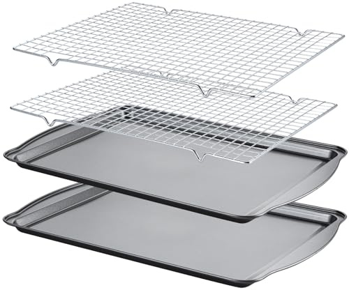 Plaque Four - 43,5 x 30 x 1,2 cm, Plateau de Cuisson Grille Patisserie, parfaites pour la cuisson, le rôtissage