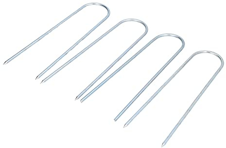 Clavos en Forma de U Clavos para Tienda Clavos para jardín Grapas para el Suelo Grapas para césped de Acero Inoxidable Resistentes para asegurar el césped Paisajismo de césped