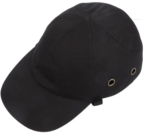 HORIALENCE Casquette Coque Securite Réglable en ABS et Coton Légère pour Chantier et Skateboarding, Casquette de Baseball Protectrice et Portable pour Hommes et Femmes
