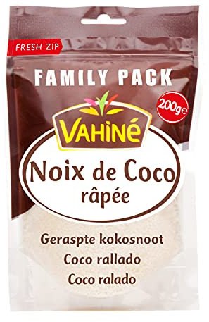 VAHINE - Noix de Coco Râpée 200 g (Family Pack)