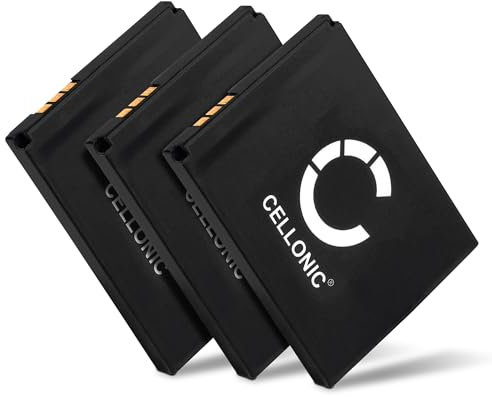 CELLONIC, Akku kompatibel mit AVM Fritz!Fon C5, FON M2, C4 (750mAh, 3.7V) 3X Ersatzakku 312BAT006,BAK130506