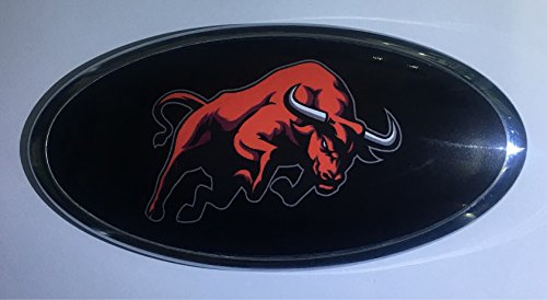 2x 150x75mm Emblem Folie (131x65mm) Red Stier