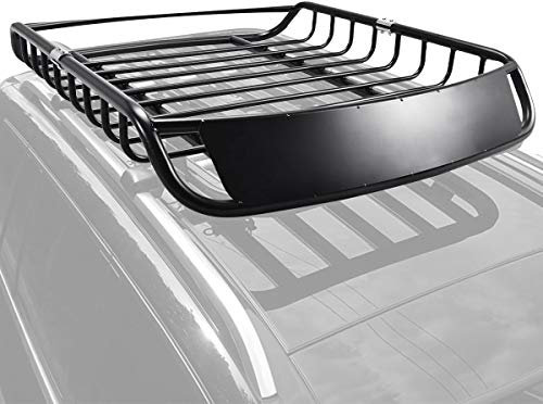 DREAMADE Galerie de Toit en Métal avec Accessoires de Haute Qualité Grande Capacité Convient pour Plusieurs Modèles Voitures 120 x 98 x 16,5 CM Noir
