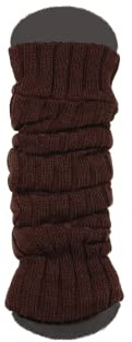 ATEENA Calentadores Largas de Punto de Lana Para Mujeres y Niñas, Puños de Tobillo, Calcetines Altos Hasta la Rodilla sin Pies, Circunferencia Máx de Pantorrillas 40cm, de largo 60cm, Marrón