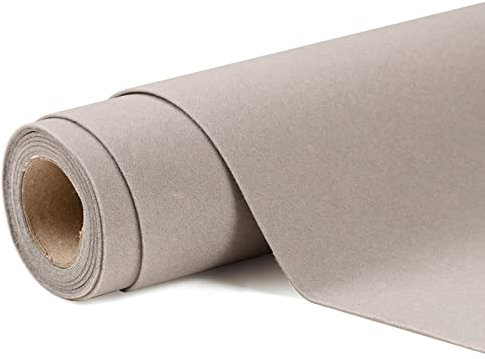 HARICSET 148 cm Breit Bastelfilz Selbstklebend Kinder Vliesstoff Stoff Filzplatten zum Filzuntersetzer Basteln Nähen DIY Patchwork(Size:1.48 * 2m,Color:grau)