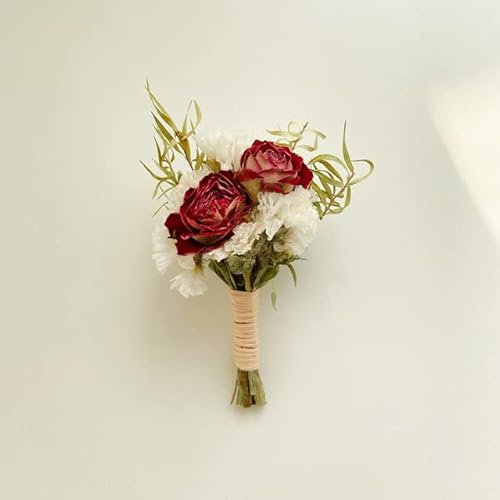 SERVEL Mini-Trockenblumenstrauß zur Dekoration, DIY, Hochzeit, Ansteckblume, Handwerk und Kreativität, Schwimmkerze, Heimfoto-Dekoration