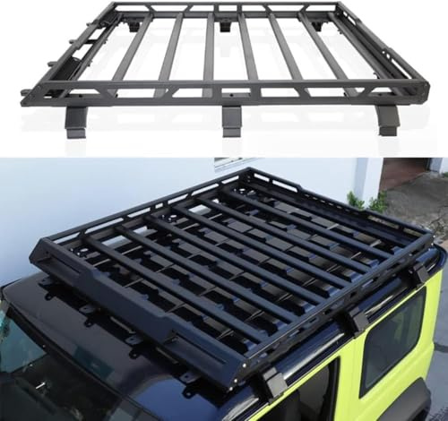 TYUMGXIAO 2Stück Auto Dachträger Querträger für Suzuki Jimny JB64 JB74 2019-2024, Dachgepäckträger Alu Dachgepäckablage Gepäcktransport Reisen Camping Zubehör