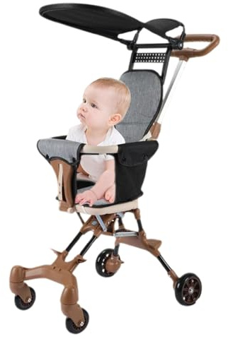 Reise-Kinderwagen für Kleinkinder, tragbarer -Kinderwagen | Reiseleichter tragbarer -Kinderwagen | Abnehmbarer Flugzeug-Kinderwagen mit Baldachin, bidirektionaler Sitz für Park und A