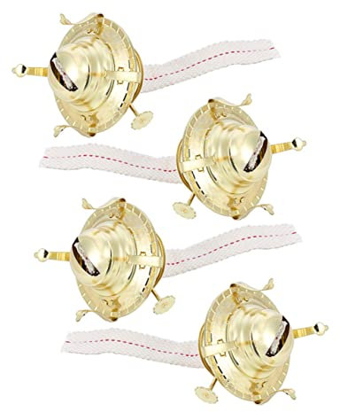 VOSAREA 4 Pièces Lot de Brûleurs à Pétrole avec Mèches pour Lampes Anciennes De Remplacement Métal Brûleur De Lampe à Huile Rétro Et Mèches à Huile