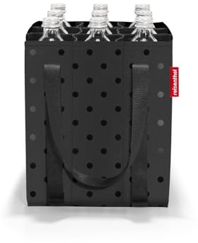 reisenthel bottlebag glossy dots black - 9 Fächer, einfaches Recycling der Flaschen, Tragegurte