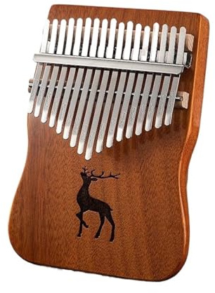 Kalimba Instrument Kalimba Massivholz 17 Tasten Anfänger Kalimbas 21 Tasten Professionelle Musik Tastatur Finger Klavier Instrumente(17 keys1)