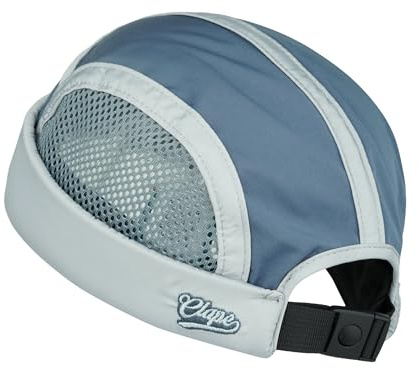 Clape Summer Docker Cap Breathable Brimless Hat Lightweight Adjustable | Foldable,5 Panel,Mesh Unisex Sailor Cap for Mens,Women,Streetwear,Daily Wear,Cycling