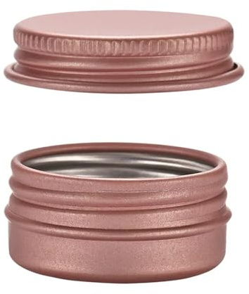 Pot vide en aluminium for crème, or Rose, 5g, 10g, 15g, 20g, 30g, 50g, 60g, 100g, for Nail Art, maquillage, cosmétiques, conteneurs métalliques, 10 pièces(100g 83X27mm)