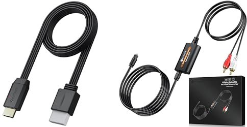 Neoteck Kit Connessione Completo: Adattatore Wii a HDMI 1080P con Convertitore Audio da Ottico a RCA DAC 192kHz, per Giocare su TV Moderne e Collegare l'Audio a Sistemi Stereo Vintage