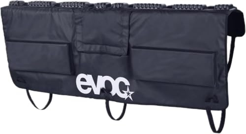 EVOC TAILGATE PAD CURVE Mountainbike-transport för kurviga pickuper, cykelbox (e-cykelkompatibel, cykelhållare för max. 6 cyklar, Curved Fit, storlek: L/XL), svart