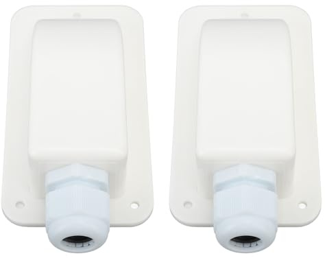 Bewinner Passacavo per Ingresso Cavo Solare Ingresso Cavo per Pannello Solare Impermeabile Durevole per Tetto di Yacht per Barche da da 6 mm² a 12 mm² Materiale: ABS (White)
